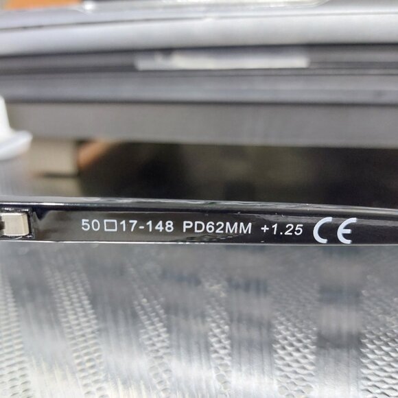 Unisex Simple Reader's Reading Glasses 1.25 MS0622 Carter 2.0 BLACK - Picture 4 of 8